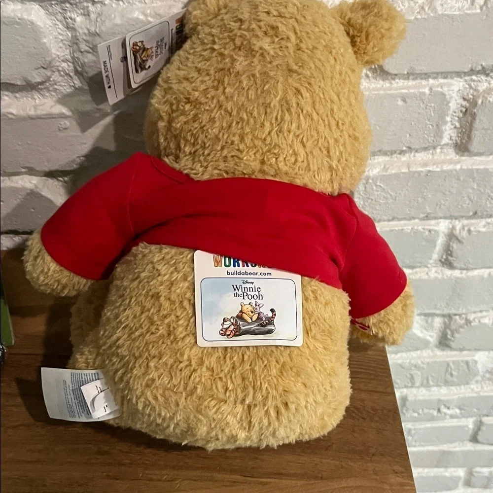 Talking Disney Winnie the Pooh Plush Toy - Red and Tan!